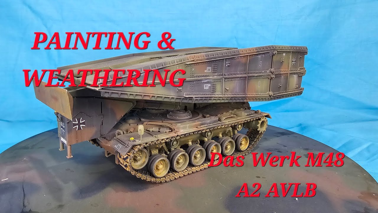 M48 A2 AVLB Das Werk Painting and Weathering W. German (Видео № 108)