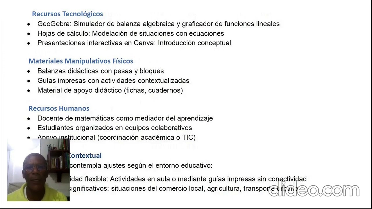 Enseñanza del Algebra