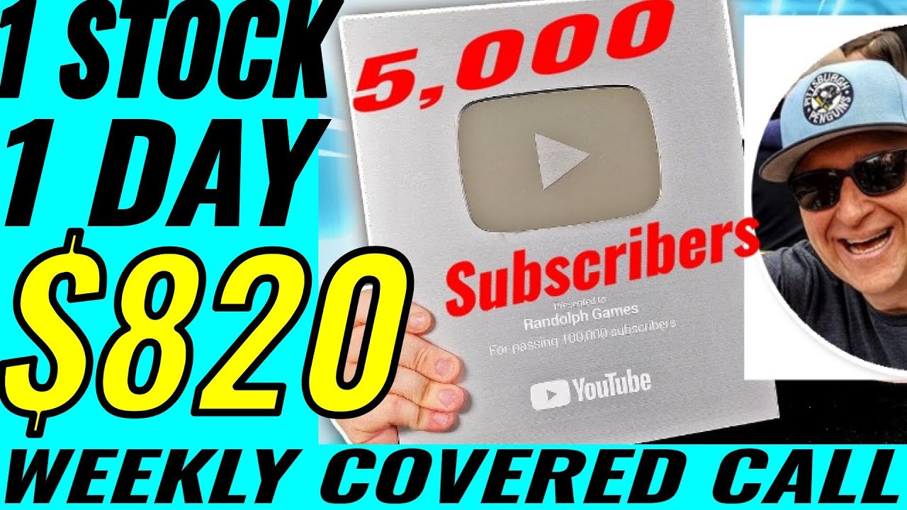 $820 1 DAY Profit Writing Weekly Covered Calls in Real Life! - $820 profit - 1 stock!