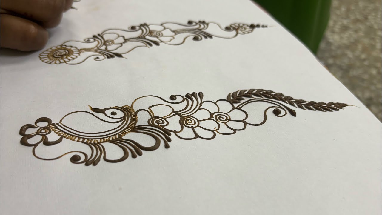 Arabic Mehndi design #mehndi #art #madhubani #tutorial #art #creativehenna 