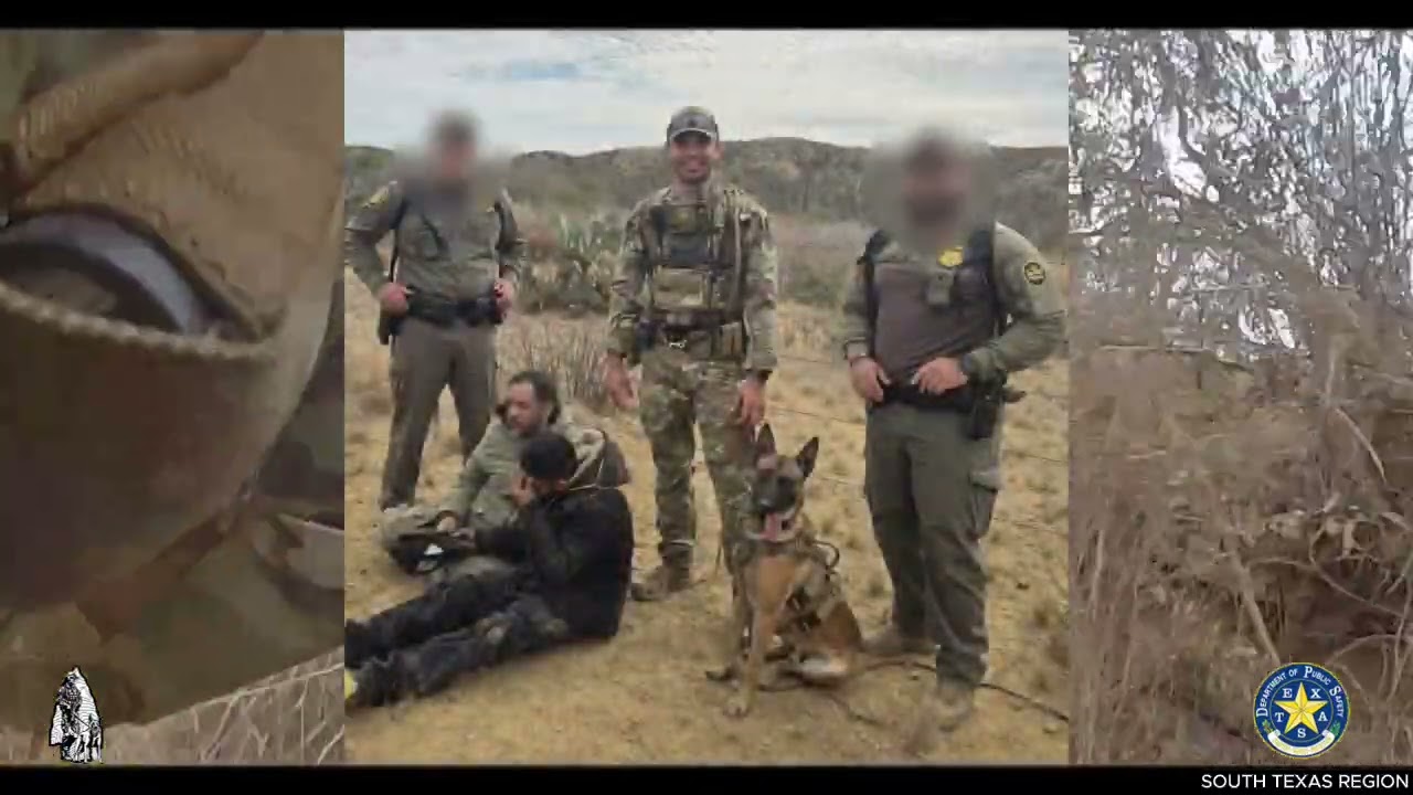 DPS K-9s, Border Mounted Patrol Unit Track Down Seven Illegal Immigrants in Maverick Co.