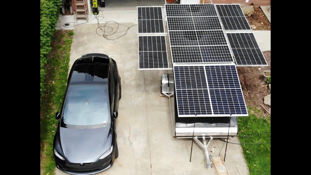 2022 Model X and 4,550 Watt Solar Trailer build (Episode 13).  Solar Trailer 2.0 coming Soon!