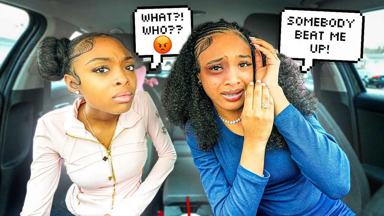 BLACK EYE PRANK ON MY OVERPROTECTIVE LITTLE SISTER **SHE WAS HEATED** 🤬