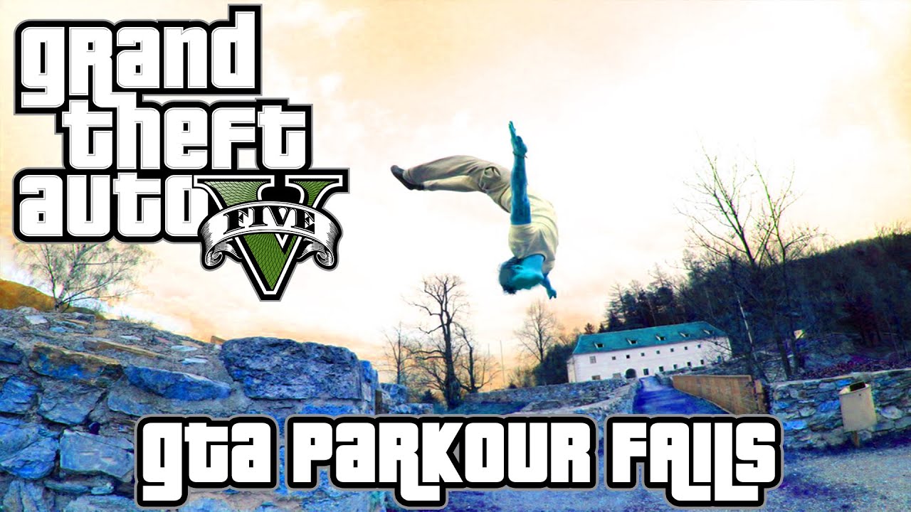 Grand Theft Auto V: GTA 5 - Parkour Fails #1