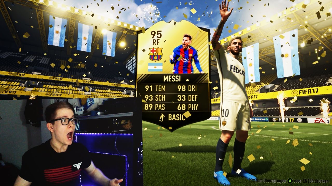 FIFA 17: OMFG MESSI INFORM IN A PACK OPENING!!! 🔥😈🔥
