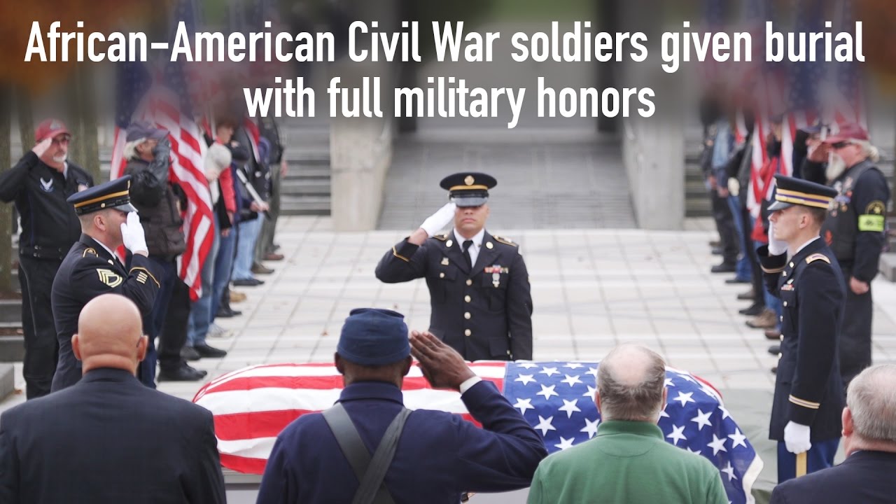 African-American Civil War soldiers given burial with full military honors