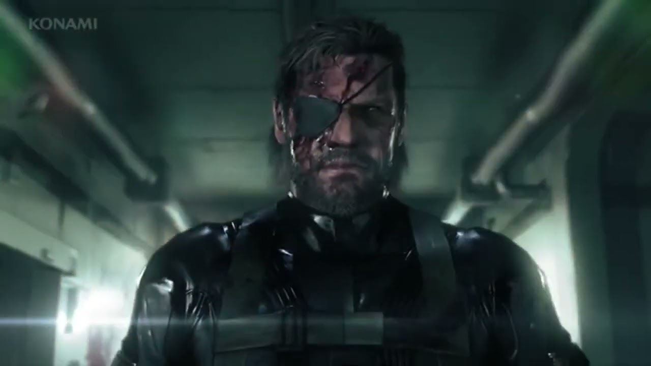 venom snake/big boss walking down THE hallway with THAT music