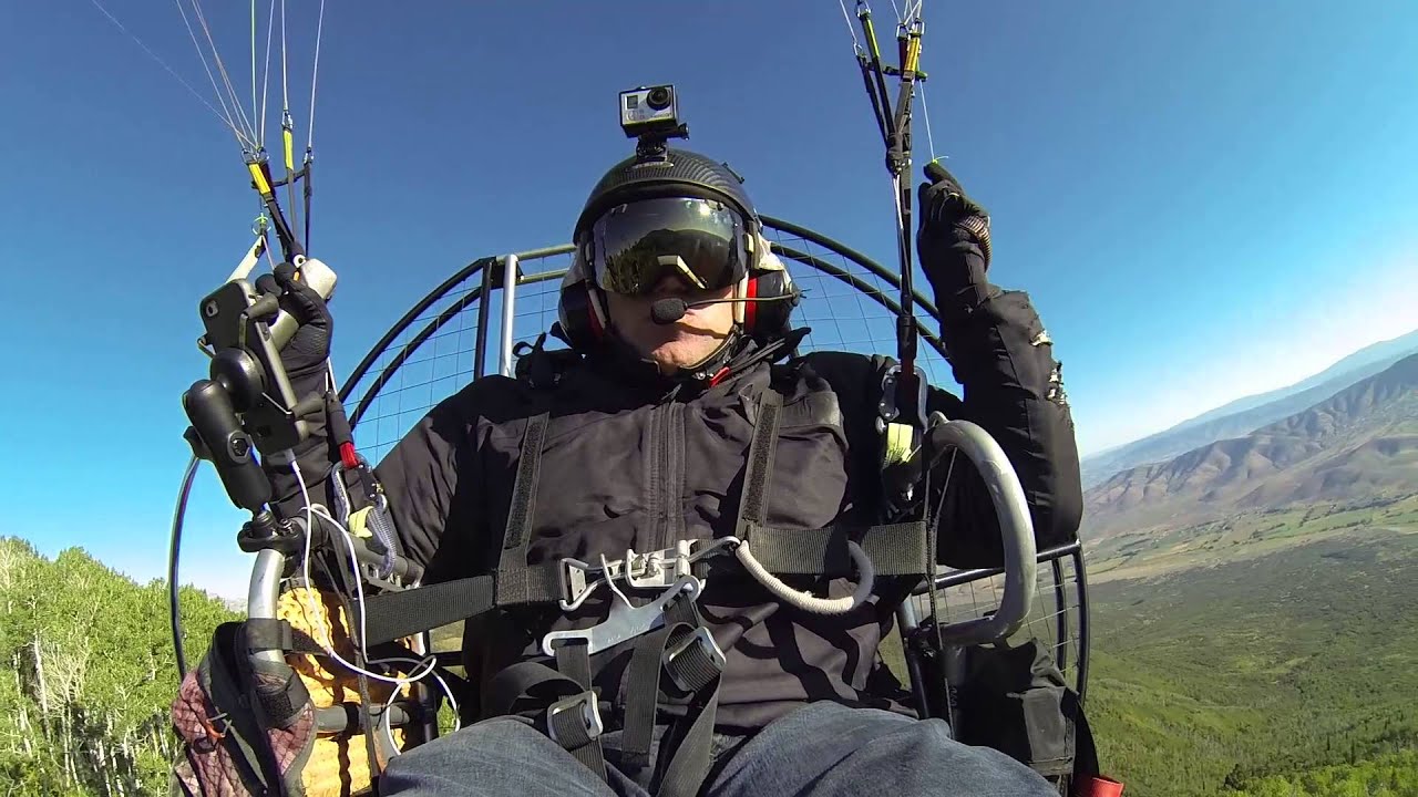 11,000ft Mountain PARAMOTOR Ride - Powered Paragliding
