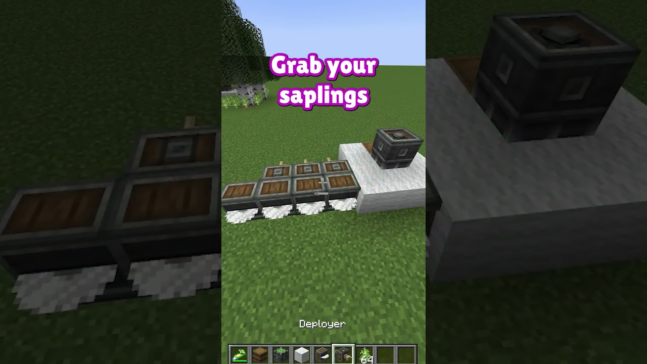 How to make a tree farm in under 1 minute #shorts