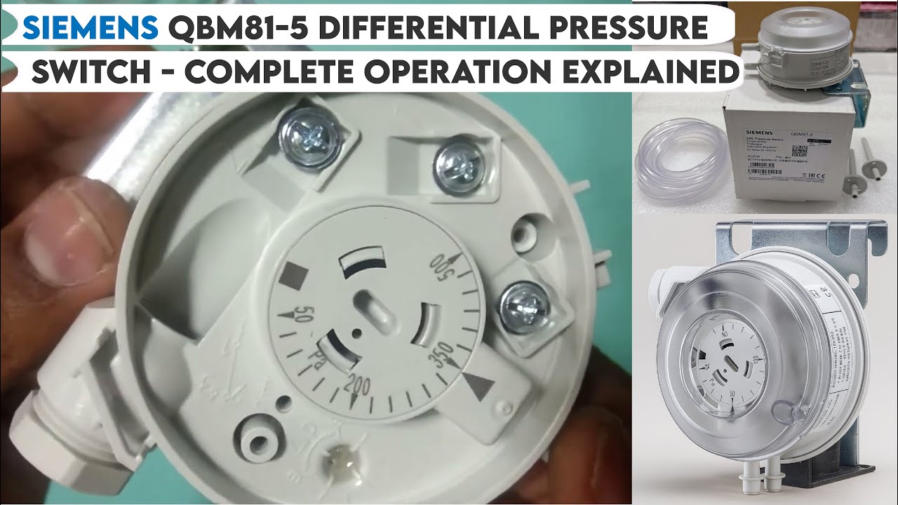 Siemens QBM81-5 Differential Pressure Switch | Technical Details, Wiring & Live Demo 🌬️