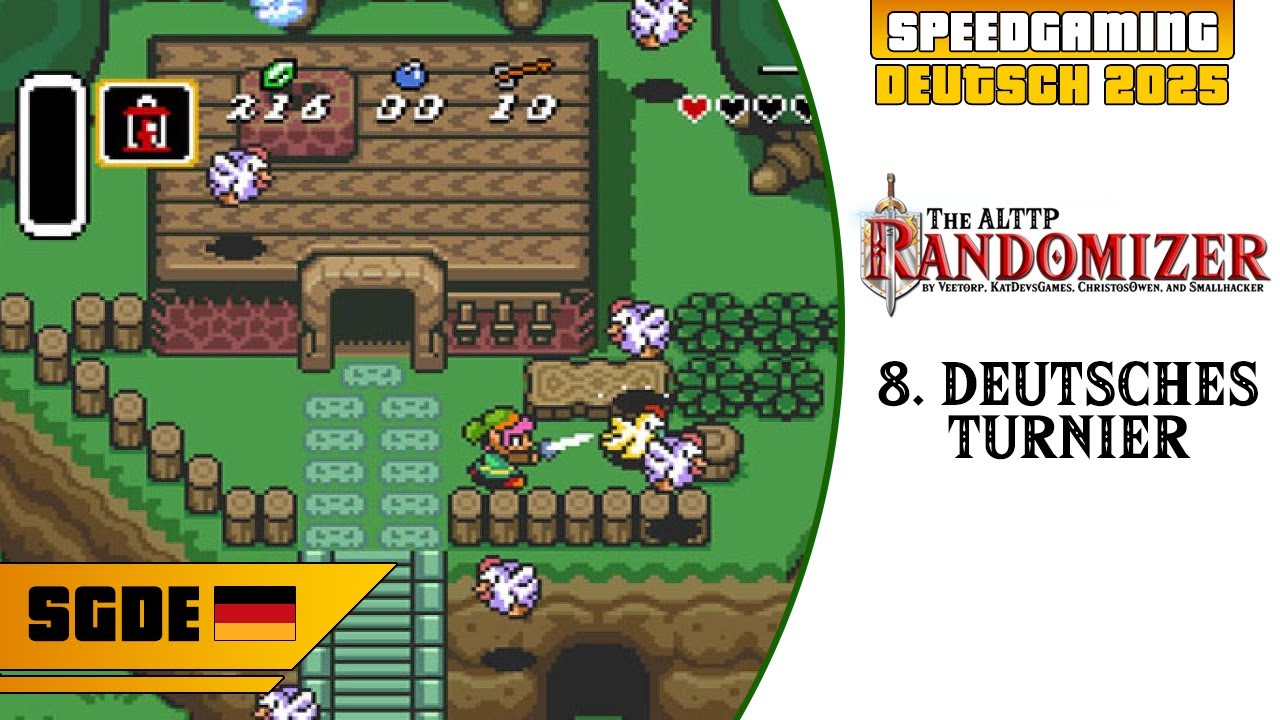 Nightcl4w vs Osora - Runde 1 Match 3 - 8. Deutsches ALTTPR Turnier