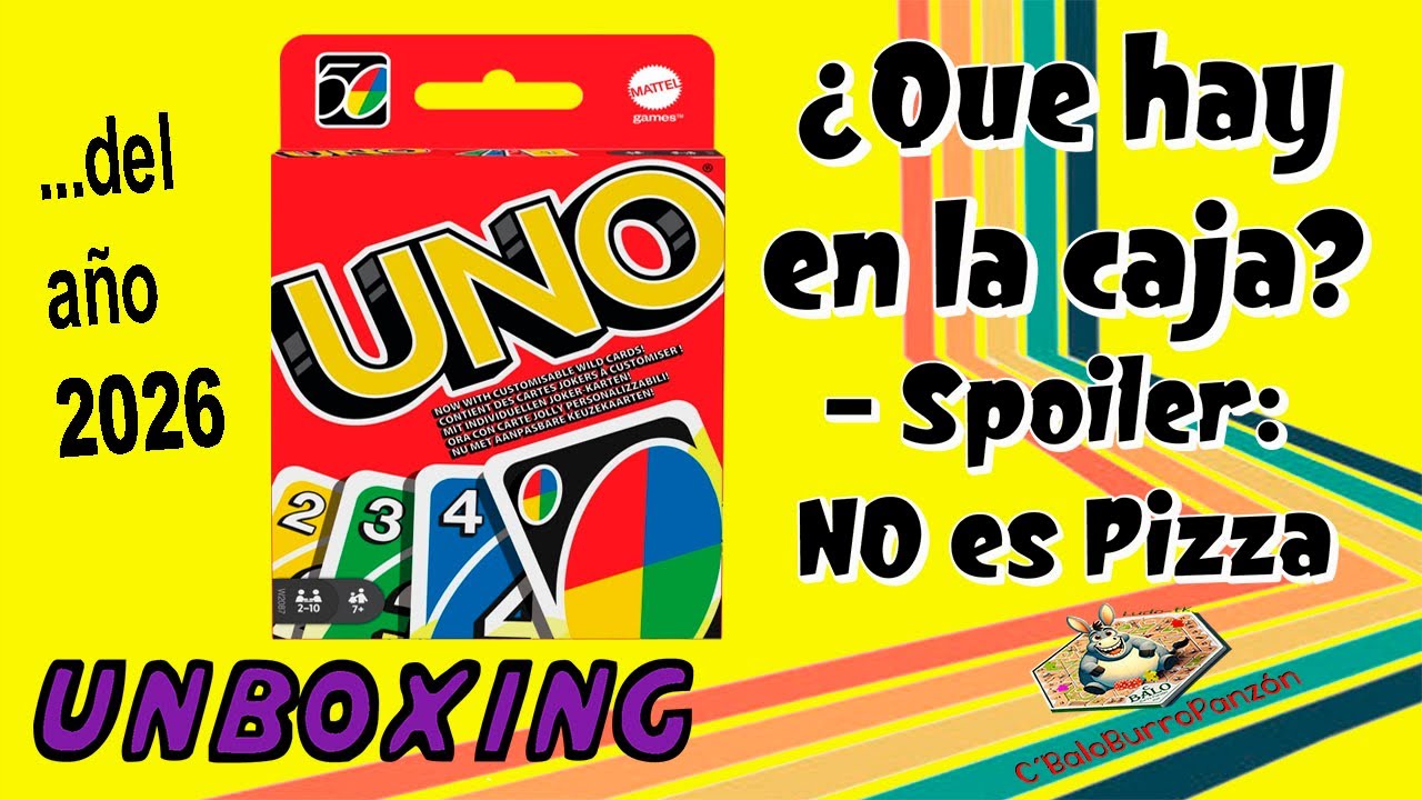 ¡UNO del año 2026 | Con este SI se pueden jugar cualquiera de las 4 expansiones (packs) | Unboxing
