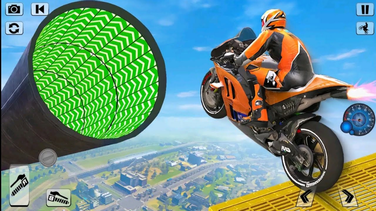 IMPOSSIBLE MOTOR BIKE TRACKS 3D #Super Motorcycle Stunts Racing Game #Bike Games 3D #Games Android