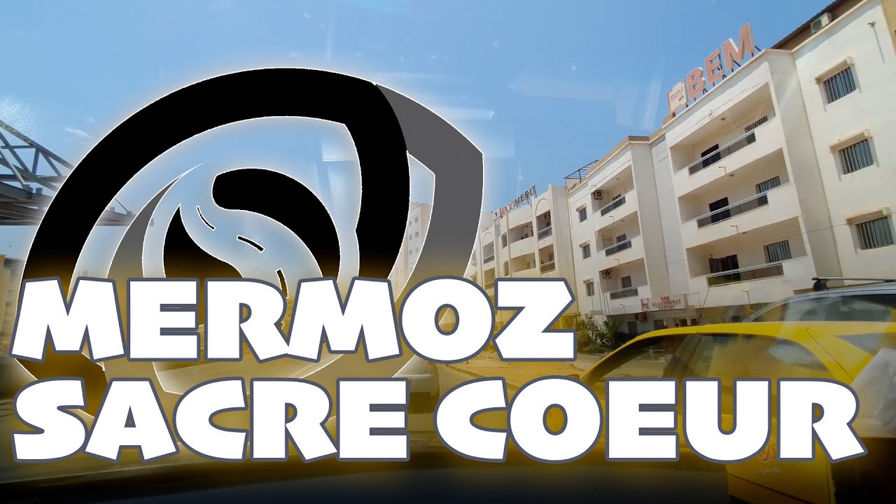 Streeviews Dakar 4k - Driving from Mermoz to Sacre coeur