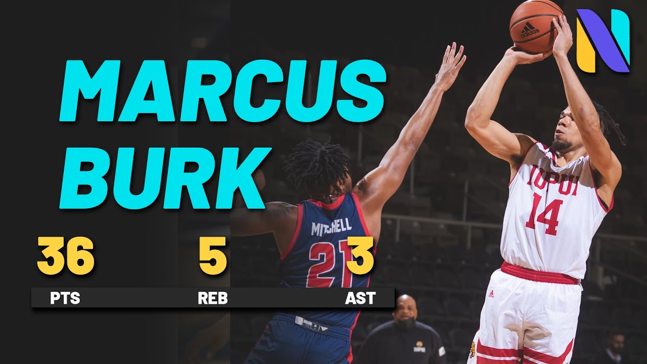 Marcus Burk IUPUI Jaguars 36 PTS 5 REBS 3 AST vs UIC Flames |  ESPN National Player of Week