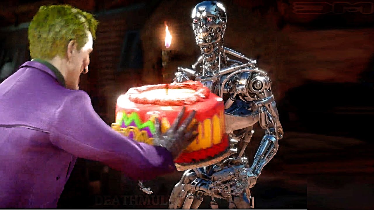 MK11 All Fatalities on Terminator Exoskeleton