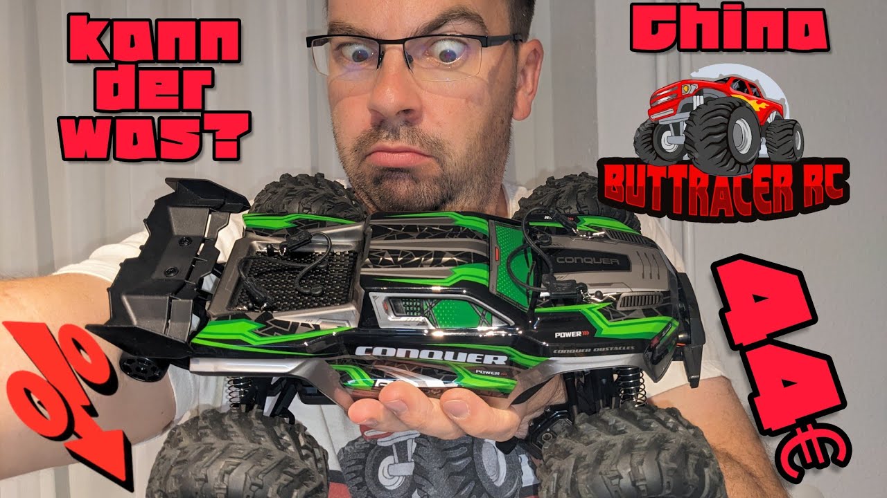 SCY 16102 RC 1/16 - 44&euro; - Unboxing, Testfahrt, Tech Facts - nach Buttracer Art - Suchiyu Conquer