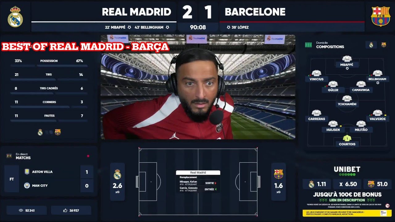 LES BEST MOMENTS😂🤯 DE L'IMMIGRÉ PARISIEN APRÈS LE MATCH REAL MADRID VS BARÇA