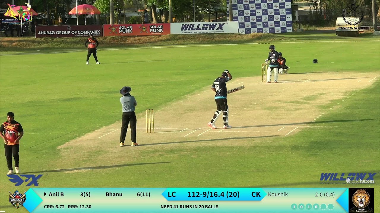 Lancesoft cricket county vs Ceipal super kings||21/02/26