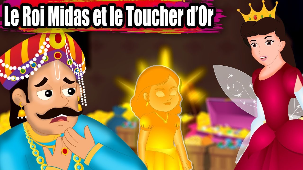 ROI MIDAS ET LE TOUCHER D’OR - KING MIDAS AND THE GOLDEN TOUCH - Conte pour enfant - Dessin animé