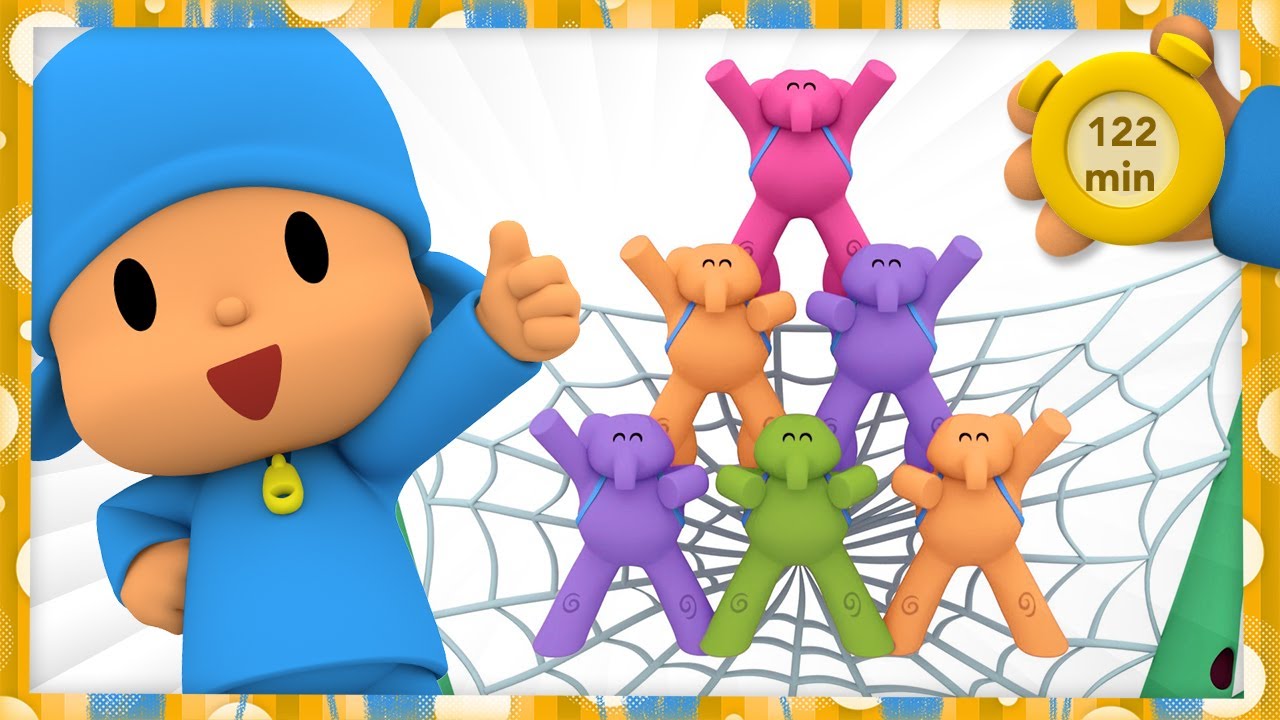 🐘 POCOYO E NINA - Aprenda sobre elefantes [122 min] | DESENHOS ANIMADOS para crianças