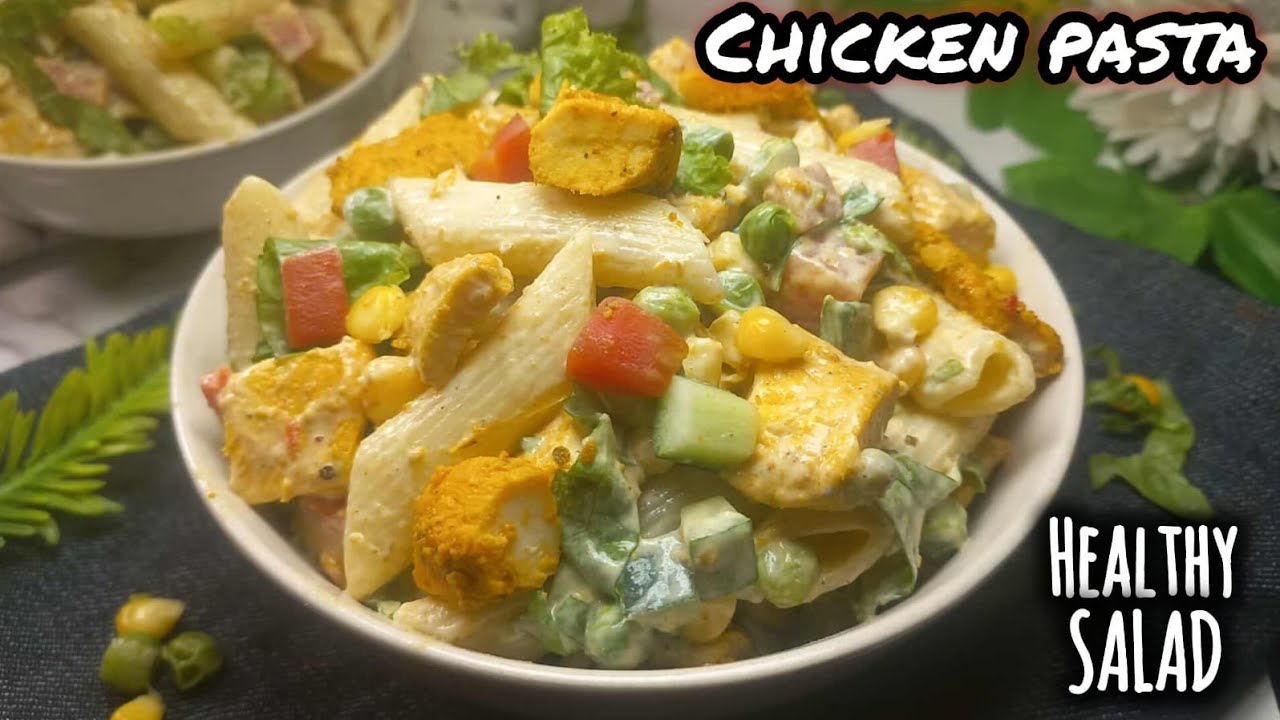 Chicken Pasta Salad Recipe || Winter Special Salad || Salad for Weight Lose || Healthy Salad #food 