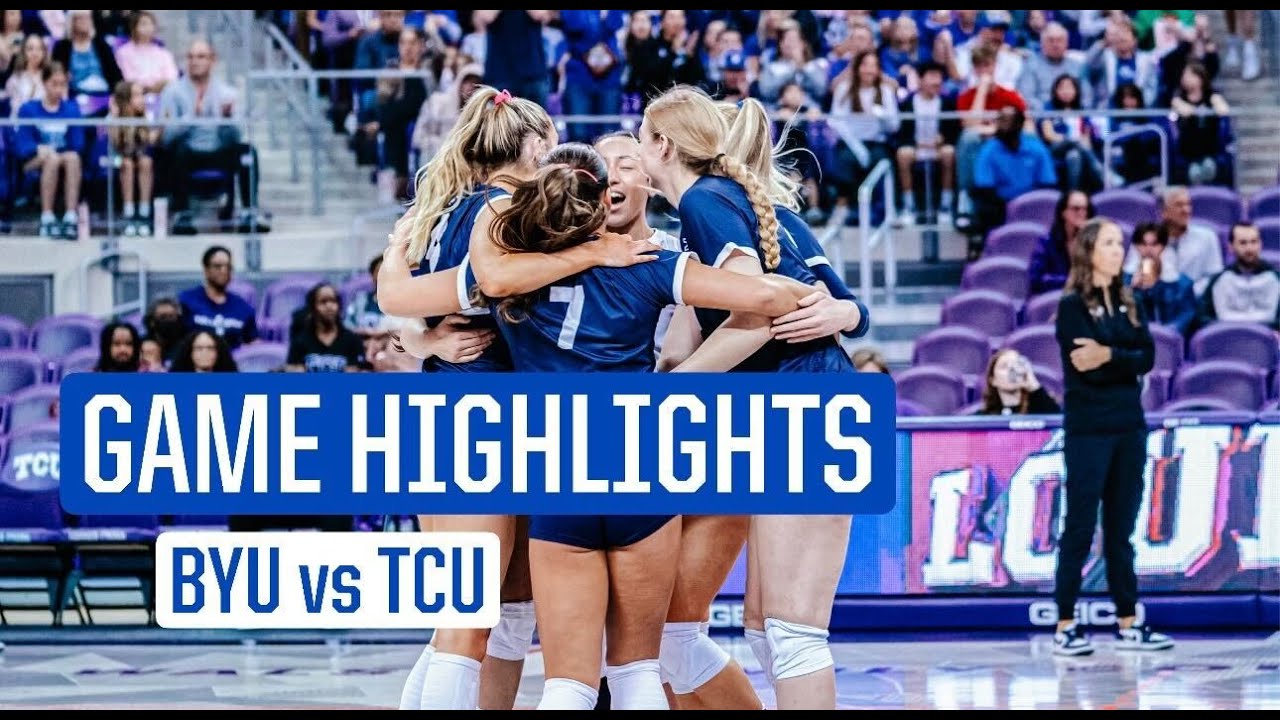 BYU Women's Volleyball vs TCU | Full Game Highlights (2023)