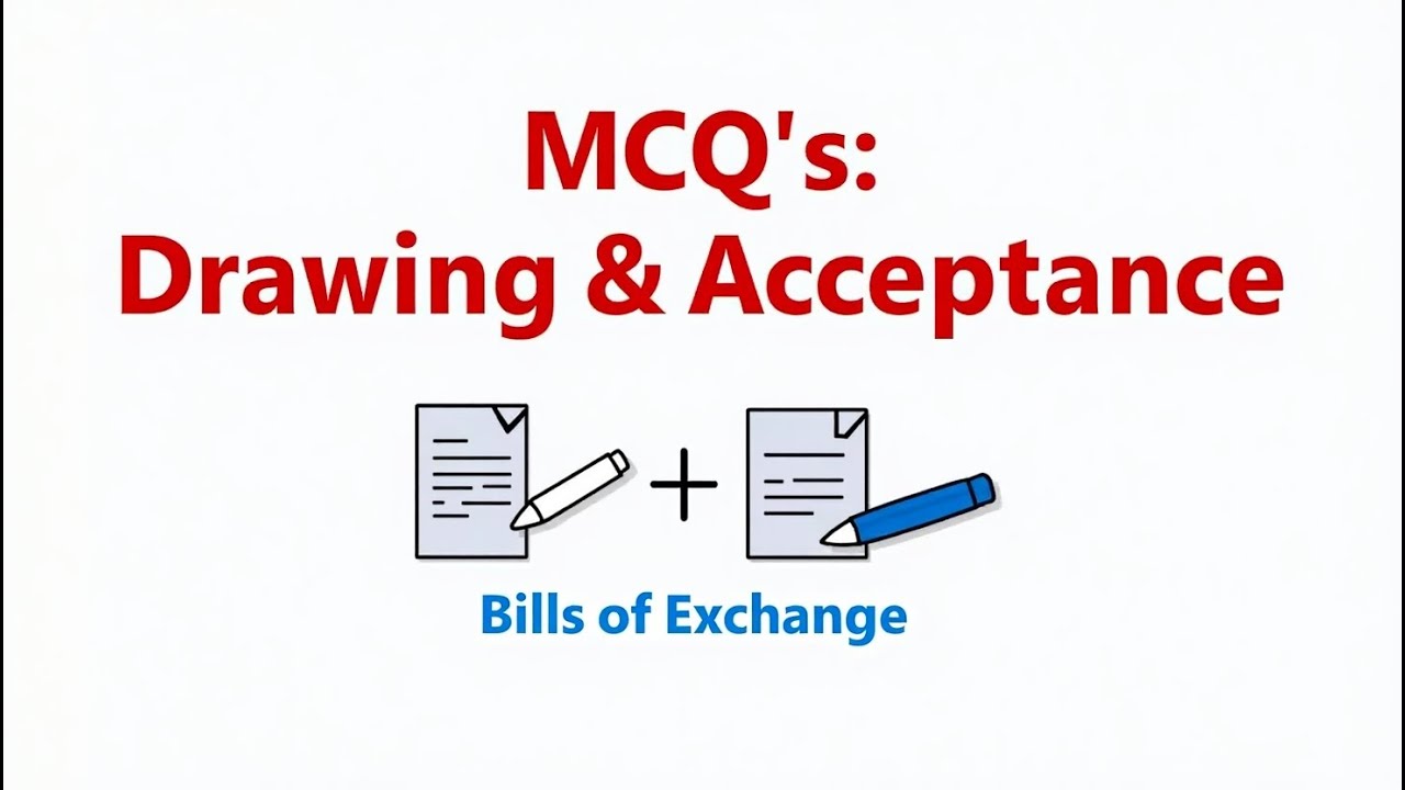 bill of exchange multiple choice questions