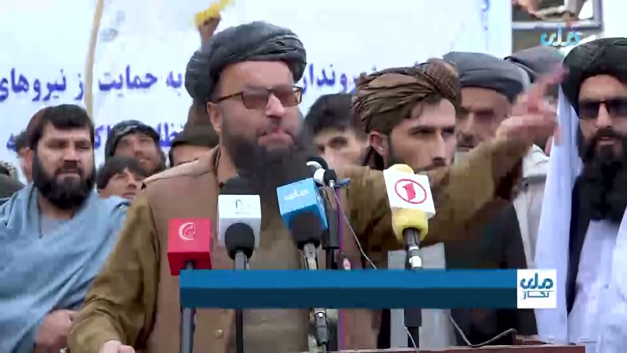 Takhar people hold massive protest; support Islamic Emirate and condemn Pakistan's attacks