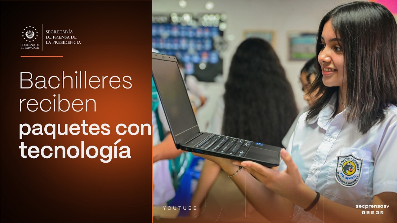 Gobierno del Presidente Bukele entrega paquetes en el Instituto Nacional “Walter Thilo Deininger”