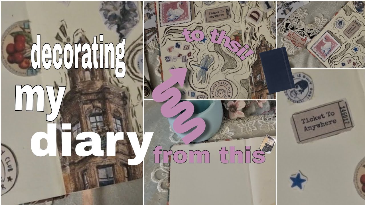 Watch Me Transform a Boring Notebook Page with simple stuff at home 🎨🔥