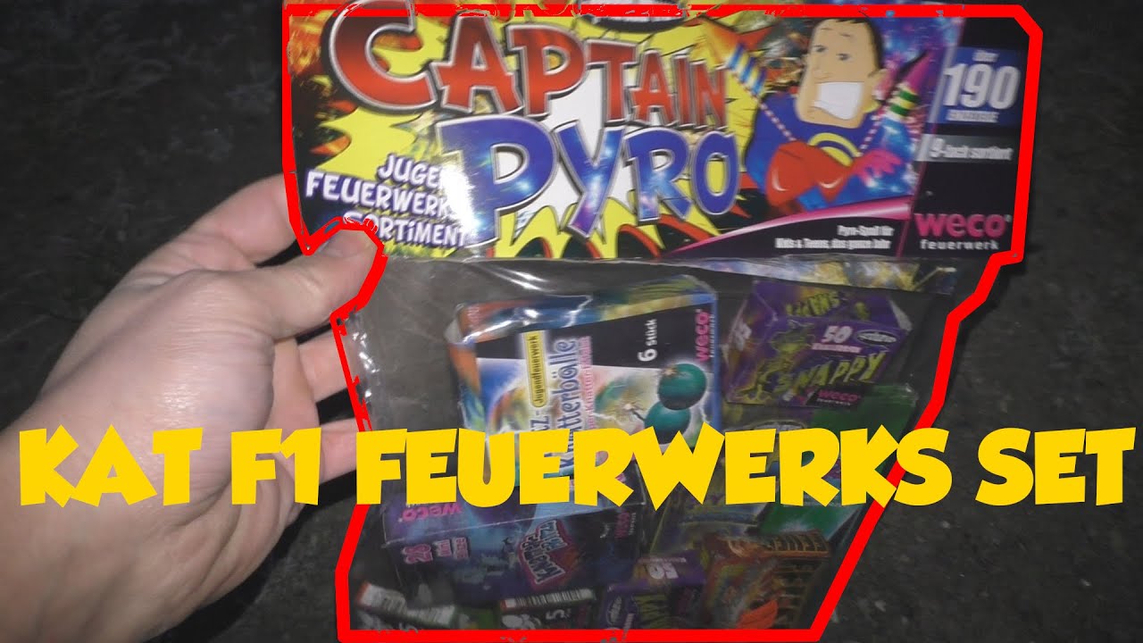 🔥CAPTAIN PYRO KAT 1 FEUERWERKS SET🔥