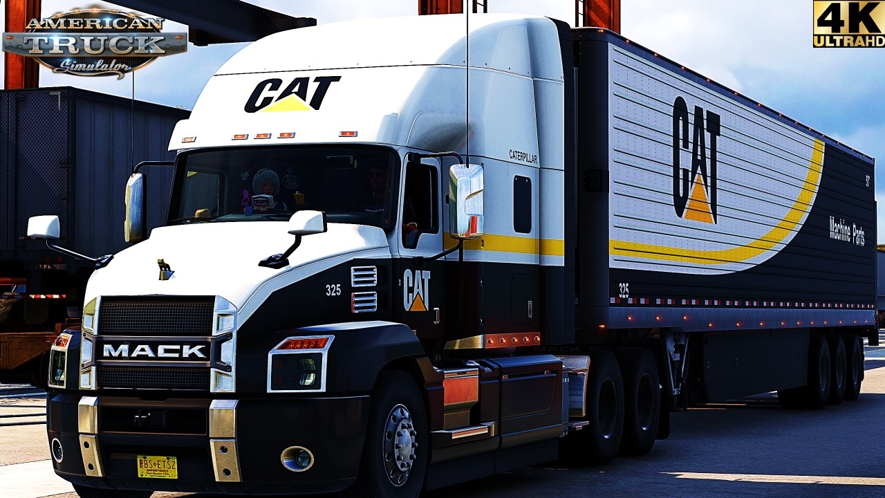 ATS-1.58 | DLC ARIZONA | MACK ANTHEM | CAT | REALISTIC DRIVER|4K #americantrucksimulator #ets2