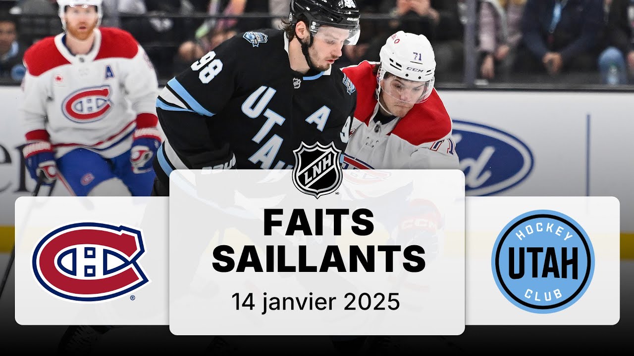 Canadiens vs Club de hockey de l'Utah 14/1/25 | Faits saillants
