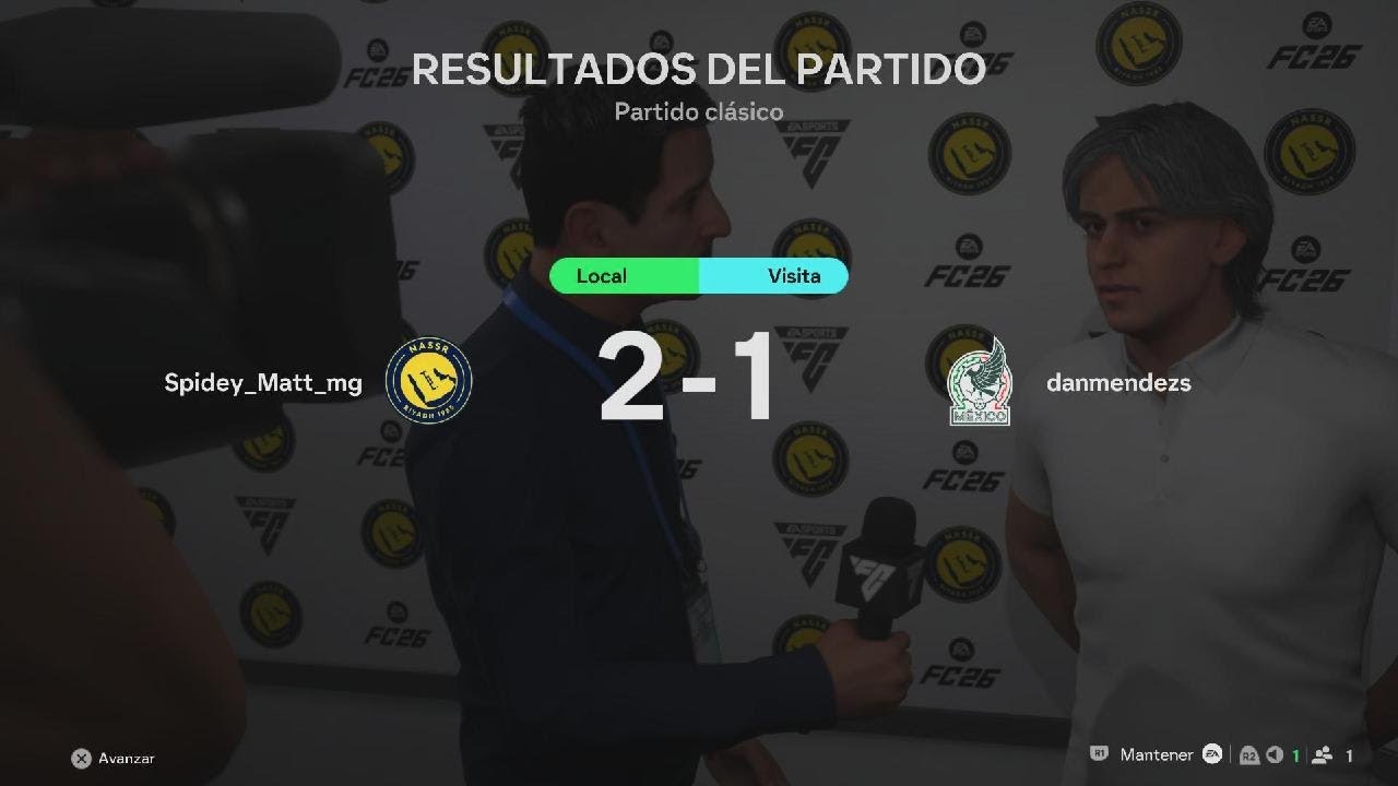 FutMat FC 26 partido vs papá 1/3