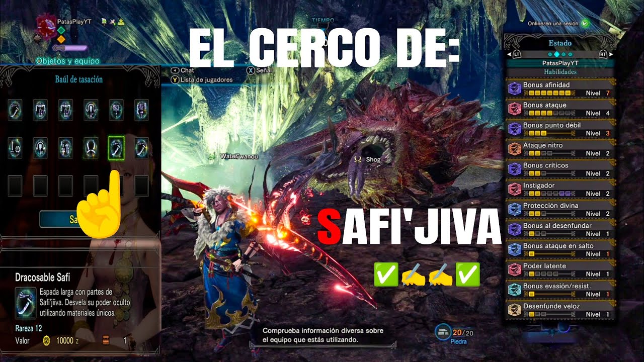 ¿CÓMO HACER EL CERCO DE SAFI'JIVA EN MONSTER HUNTER WORLD ICEBORNE? AQUÍ TE LO EXPLICO ✍️✅✨