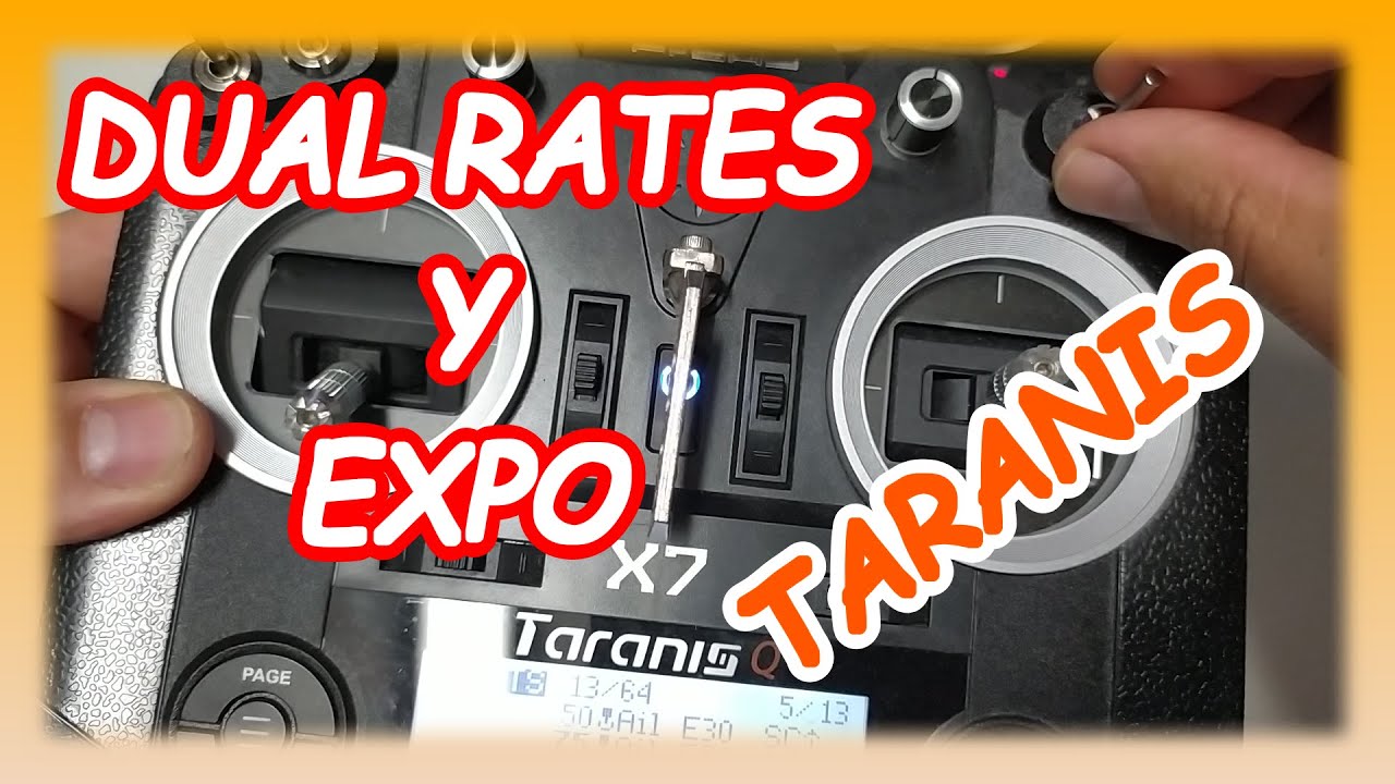 Dual Rates y Expo en Taranis QX7