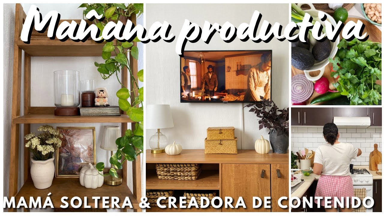 🌻Una mañana productiva en casa ; siendo mama soltera & creadora de contenido, Limpia conmigo