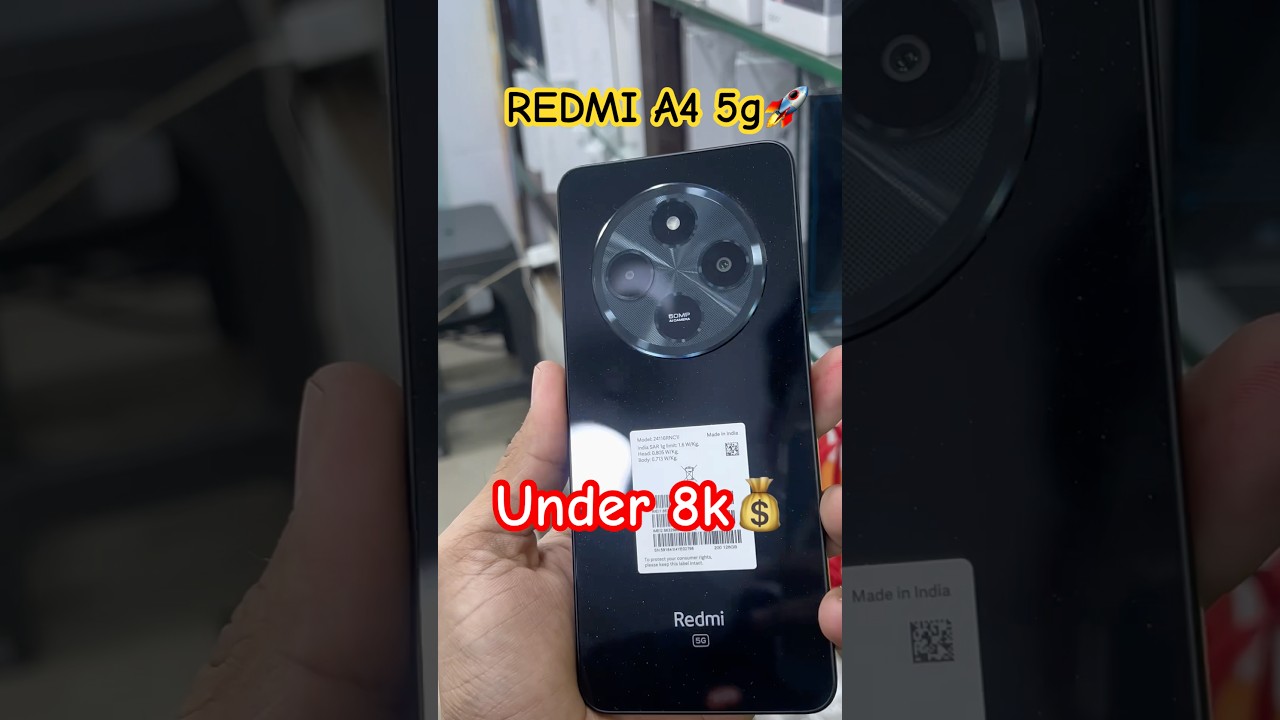Under 😱8000 5gphone 🚀                 Redmi A4 5g new⚡️#redmia4 #unboxing #tech  #redmismartphone