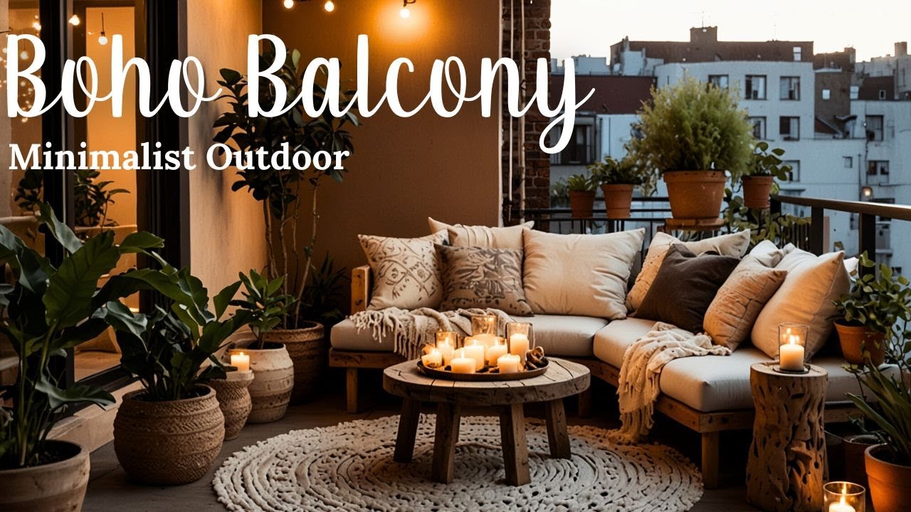 Minimalist Boho Balcony Ideas for Ultimate Relaxation | Transform Your Outdoor Space