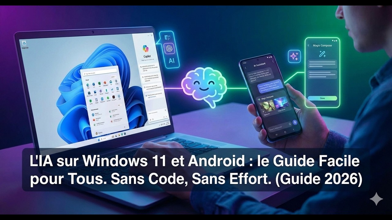 Comment utiliser l’IA sur Windows 11 et Android sans être développeur  (2026).
