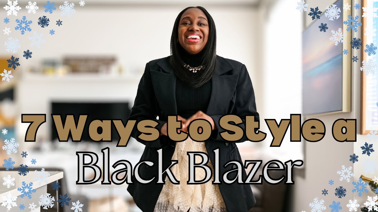 How to Style a Structured Black Blazer | 7 Outfit Ideas