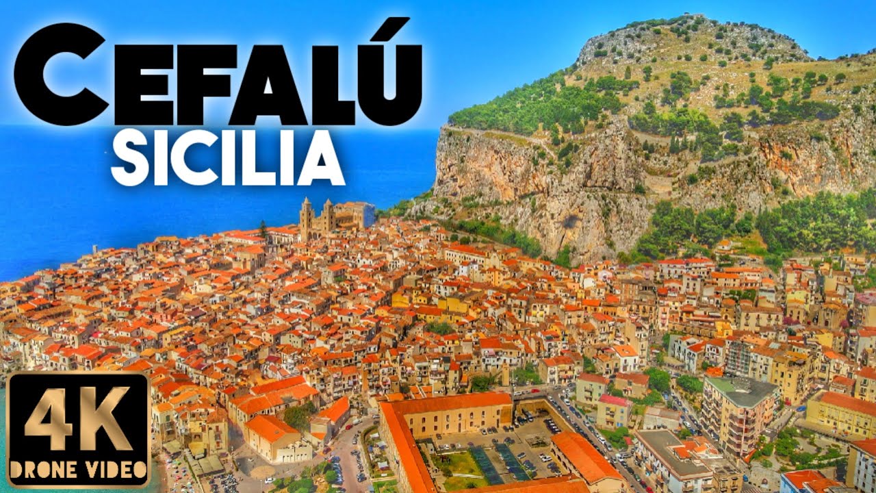 Cefalu, Sicily, Italy 4k Drone