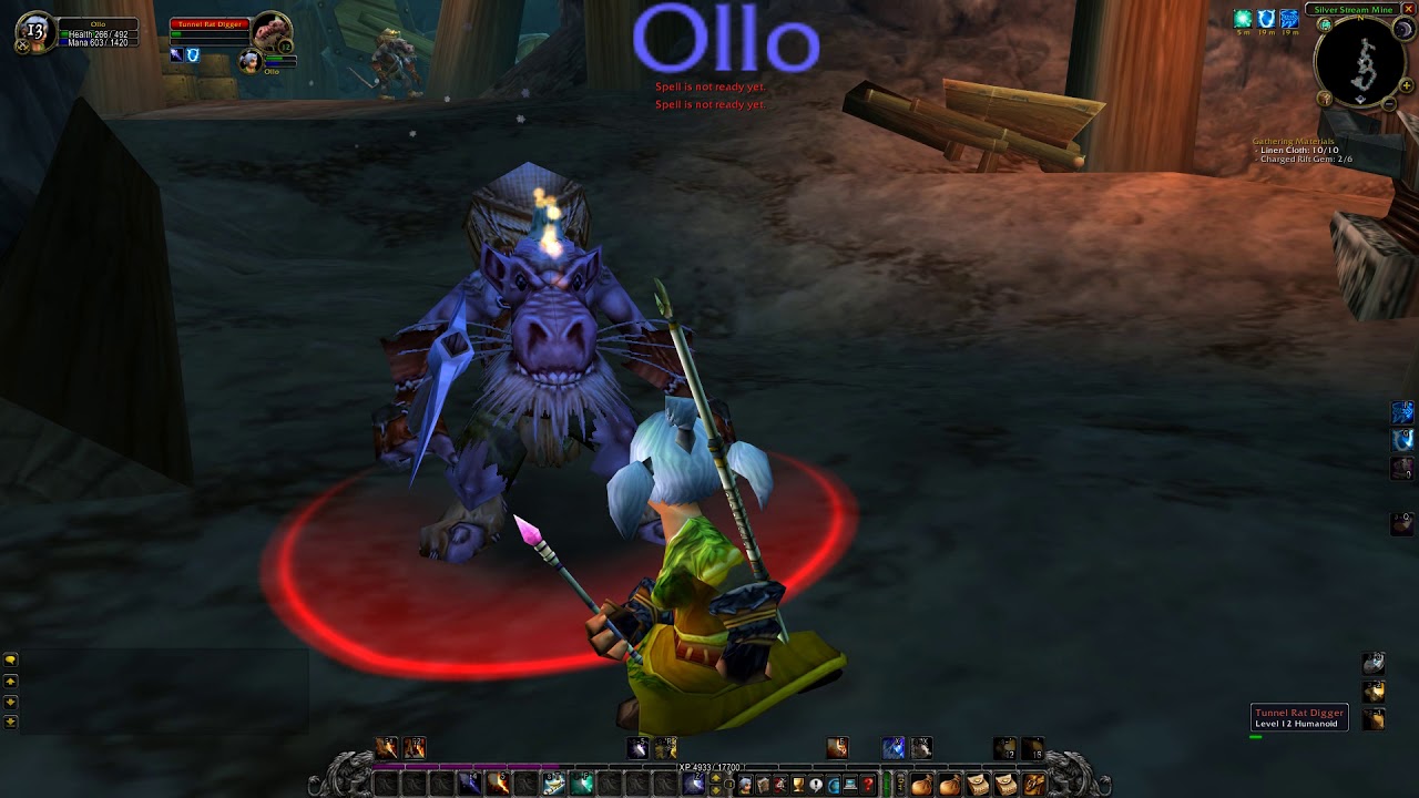 Gathering Materials, WoW Classic Quest (Gnome Mage)