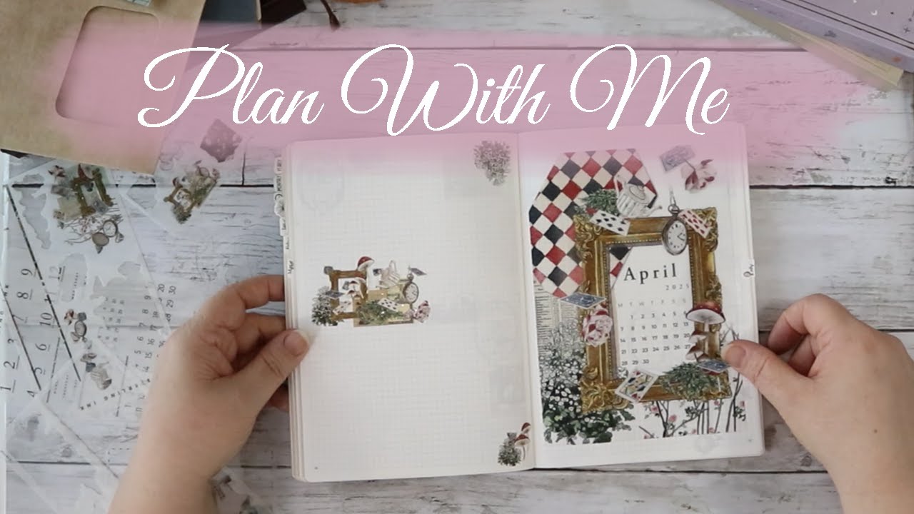 Alice in Wonderland Sterling Ink Planner Kit PWM Common Planner // Plan With Me Daily Journal Set Up