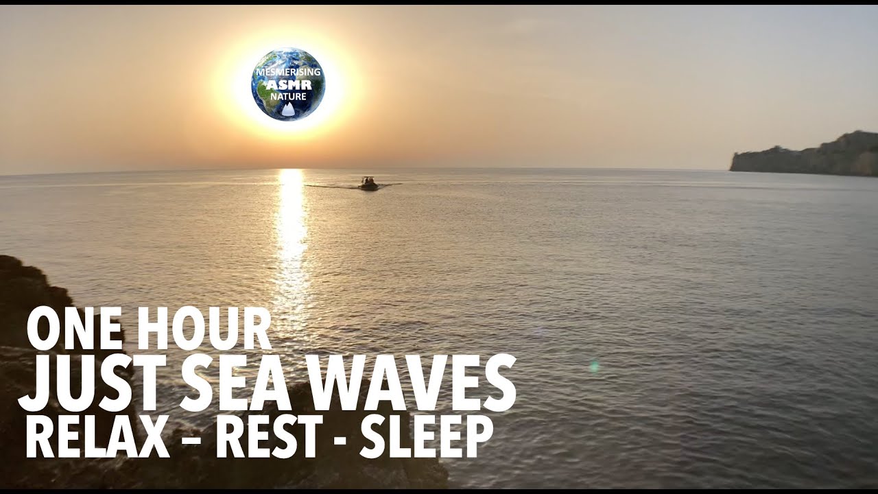 Calming Mediterranean Sea Waves (No loop)- Relax & Find Restful Sleep - Stress & Anxiety Relief