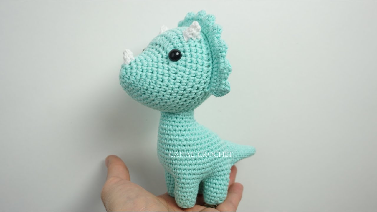 Triceratops amigurumi tutorial