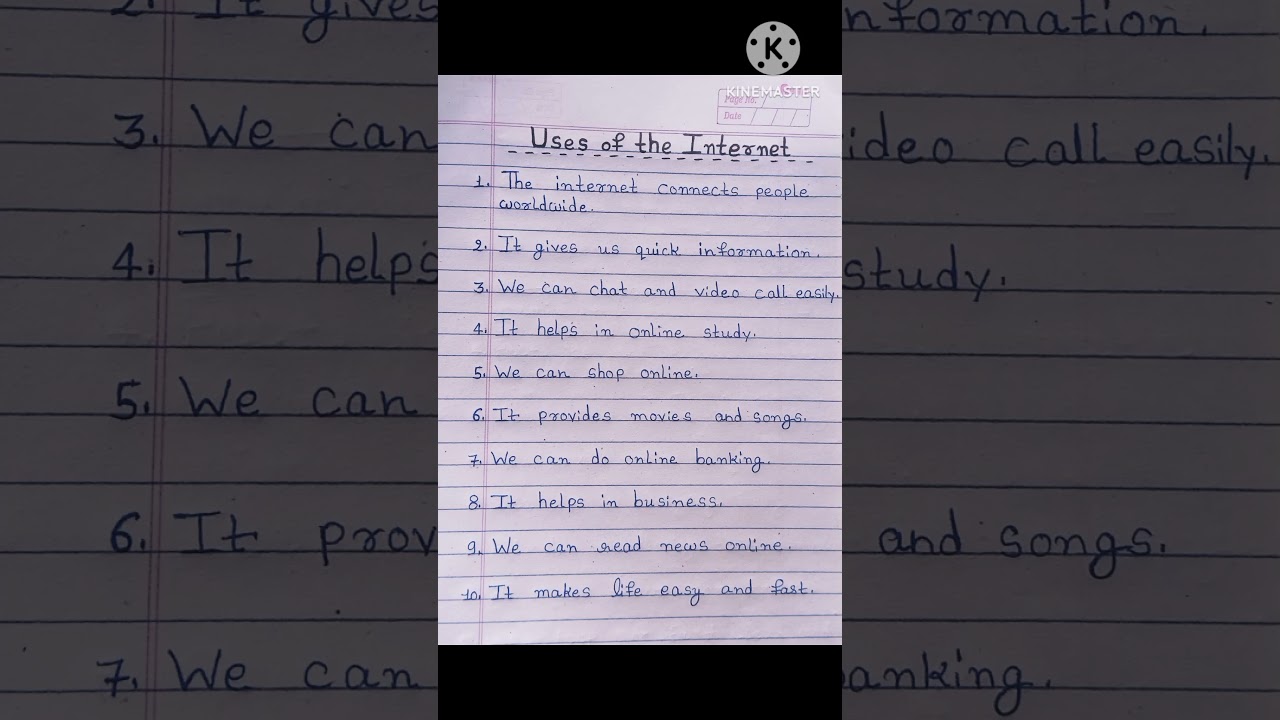 Uses of Internet in English | 10 Lines Essay on Internet | Short Essay for Students