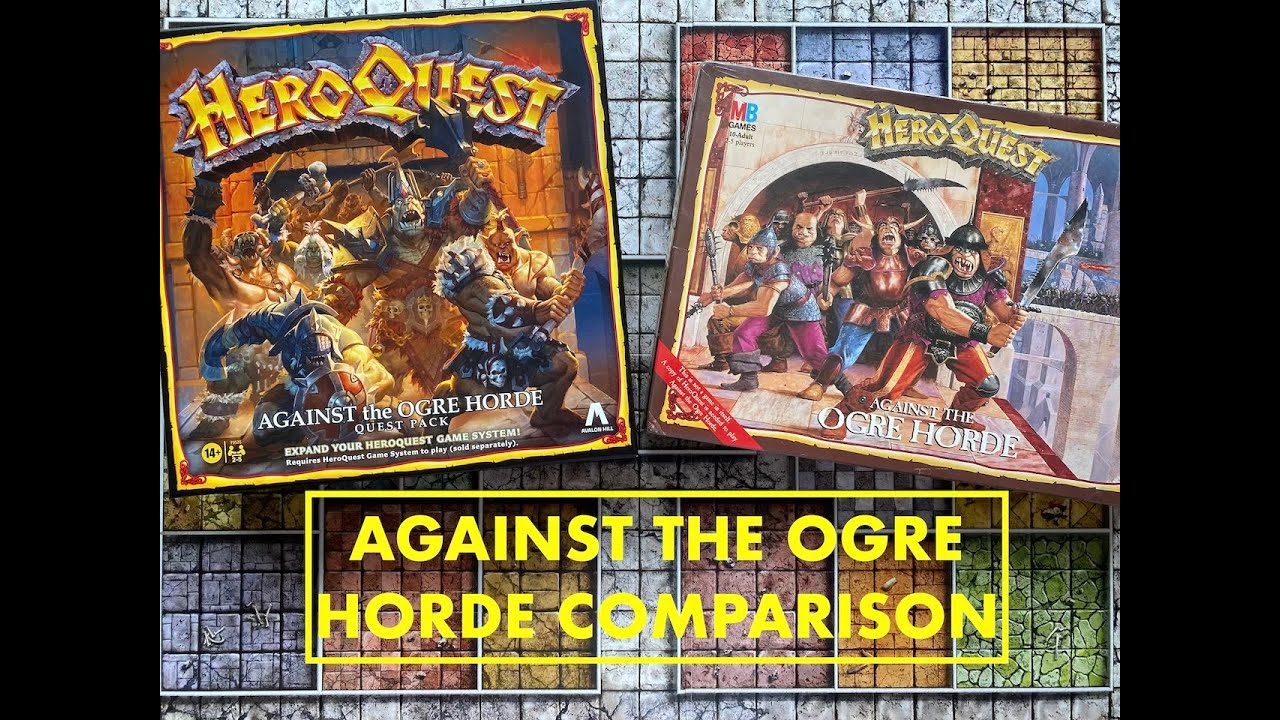 Unboxing & Comparing AGAINST THE OGRE HORDE | HeroQuest