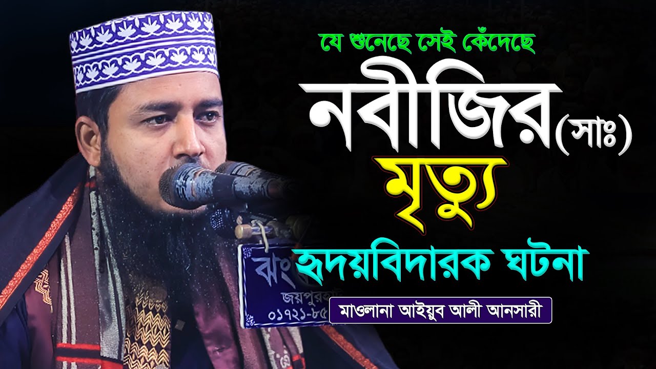 নবীজির (সাঃ) মৃত্যু | মাওলানা আইয়ুব আলী আনসারী | ayub ali ansari waz